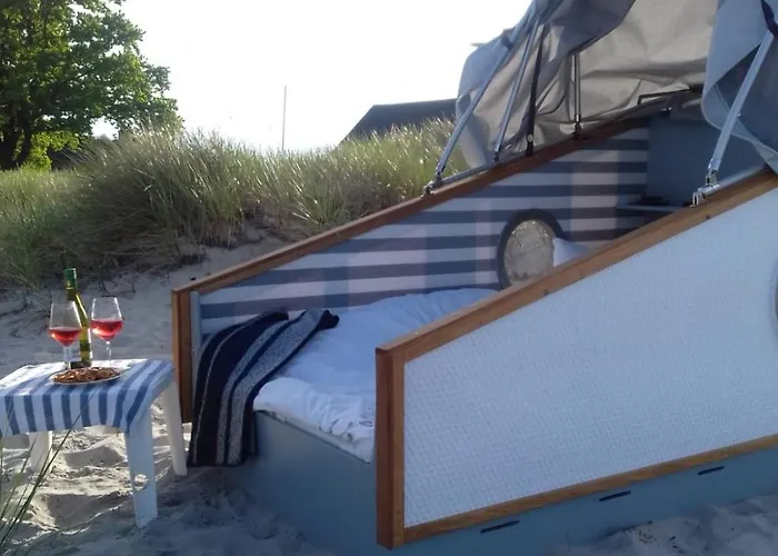 Schlafstrandkorb Nr. 3 Luxusní stan *