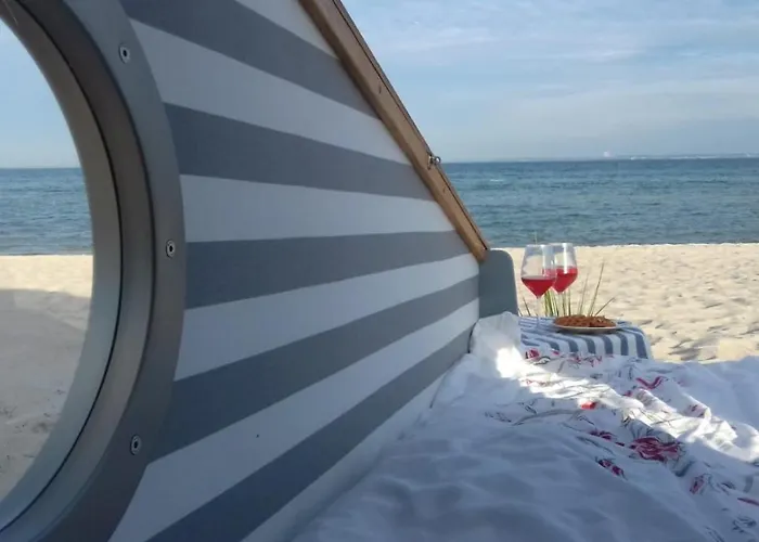 Schlafstrandkorb Nr. 3 Luxe tent Sierksdorf